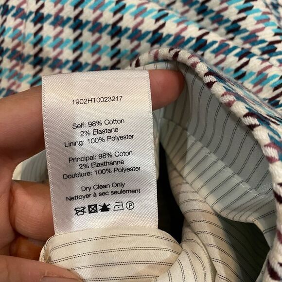 Veronica Beard Arezzo houndstooth lined skirt - Picture 6 of 10